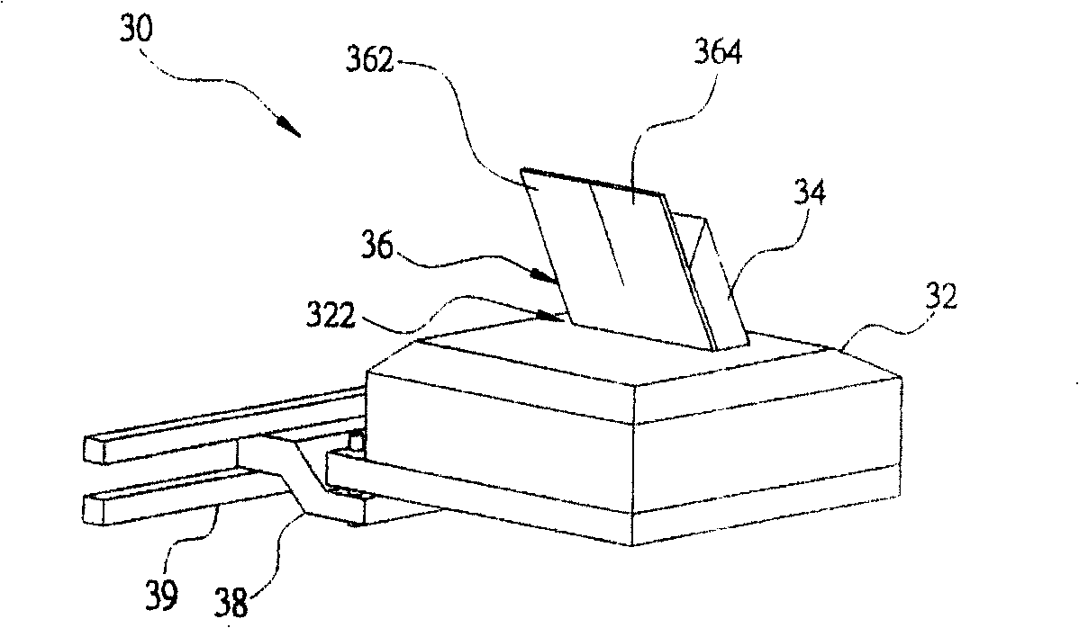 Scraping structure of spray scraping machine