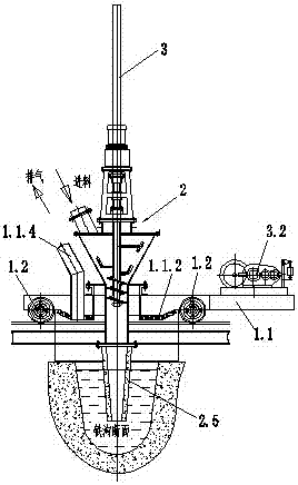 Feeder for pre-dephosphorization of molten iron in iron-storage tap trough and its pre-dephosphorization method