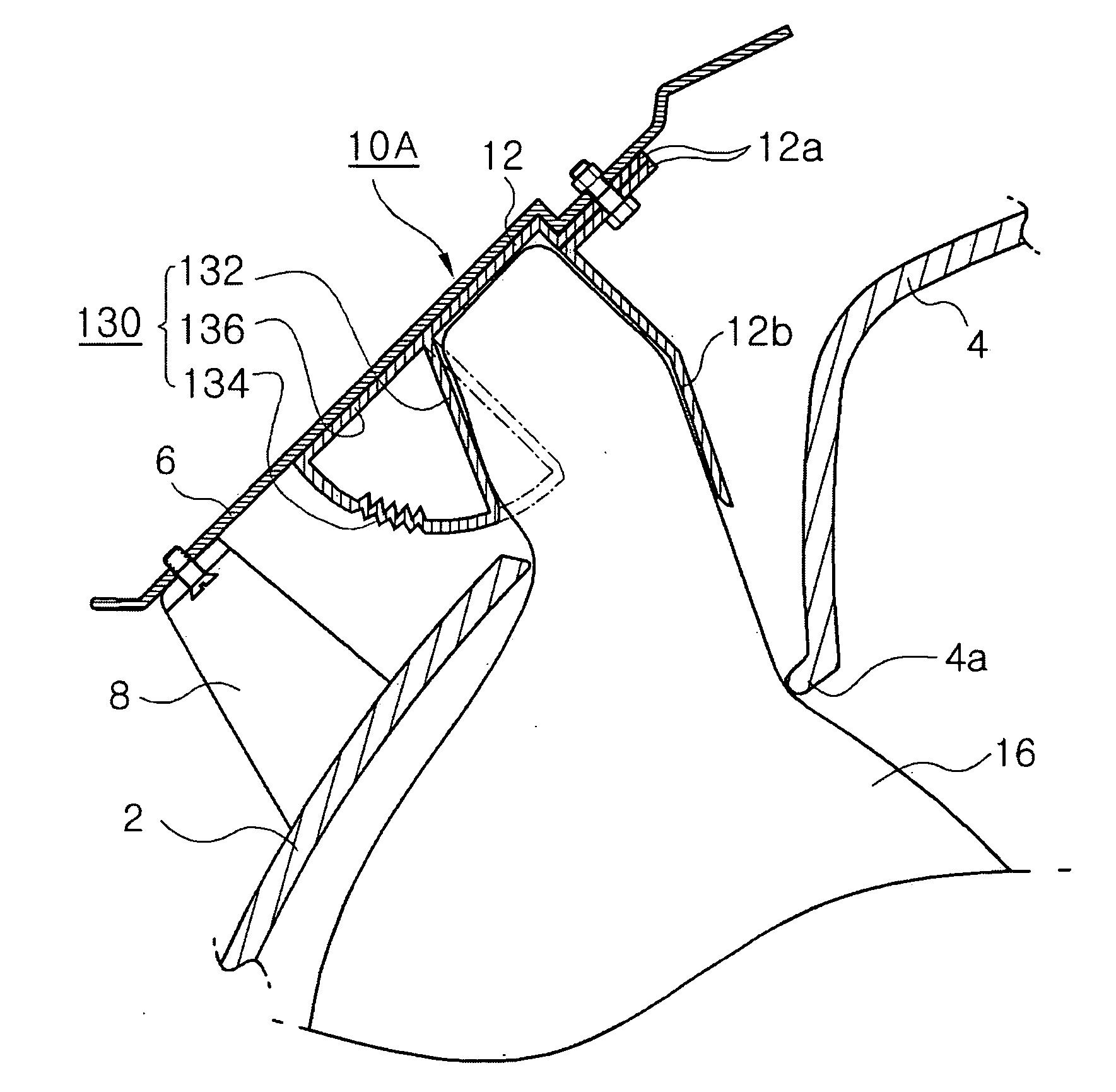 Automobile side airbag guide plate