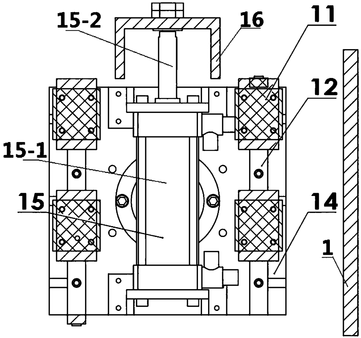 Combined execution mechanism for numerical control and intelligent polishing