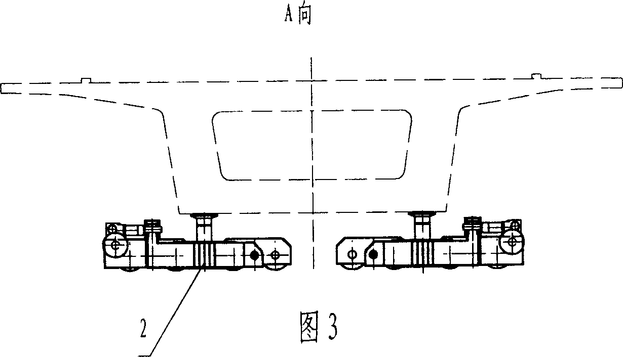 Box girder-moving trolley