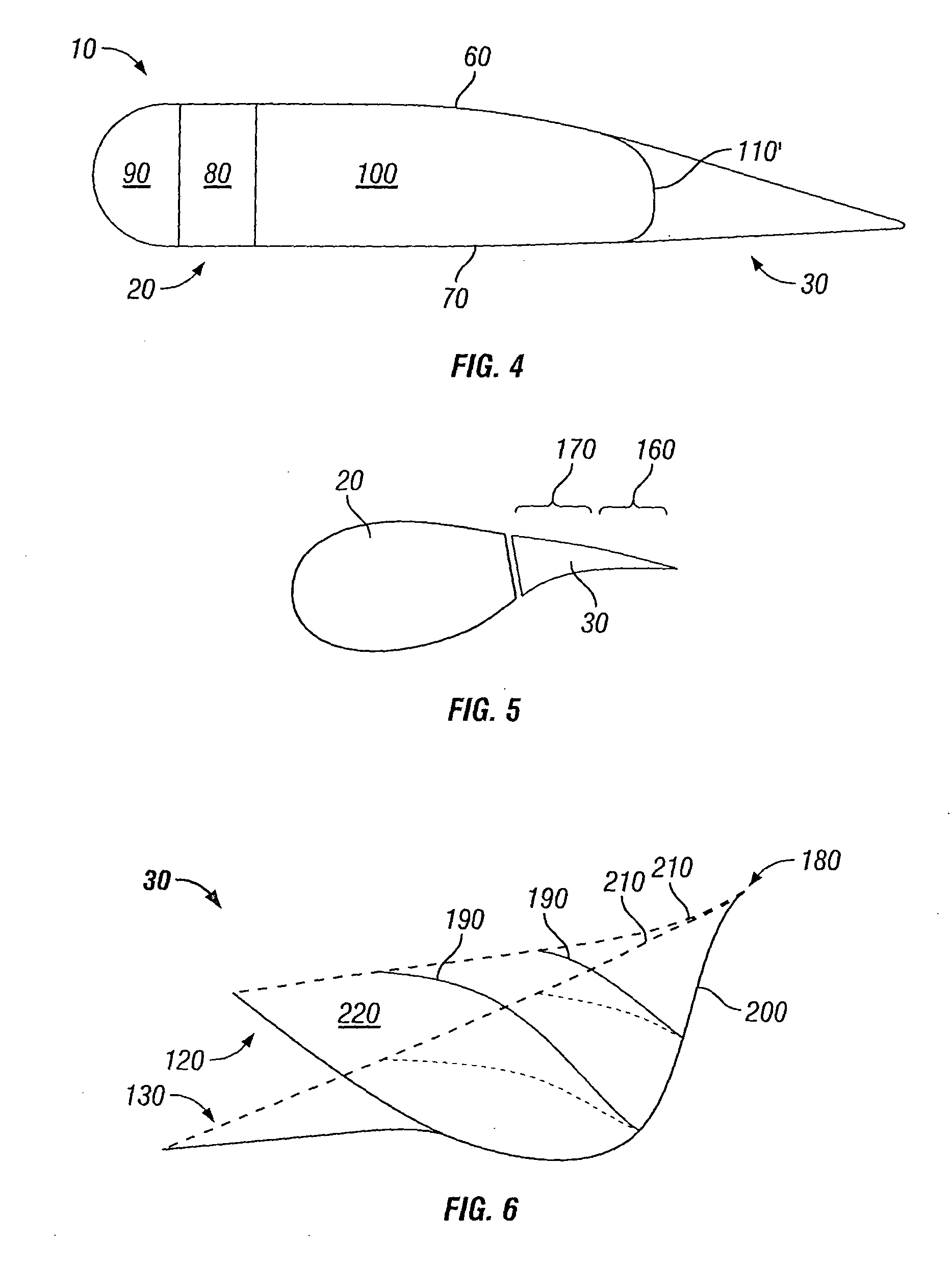 Rotor blade extension portion having a skin located over a framework