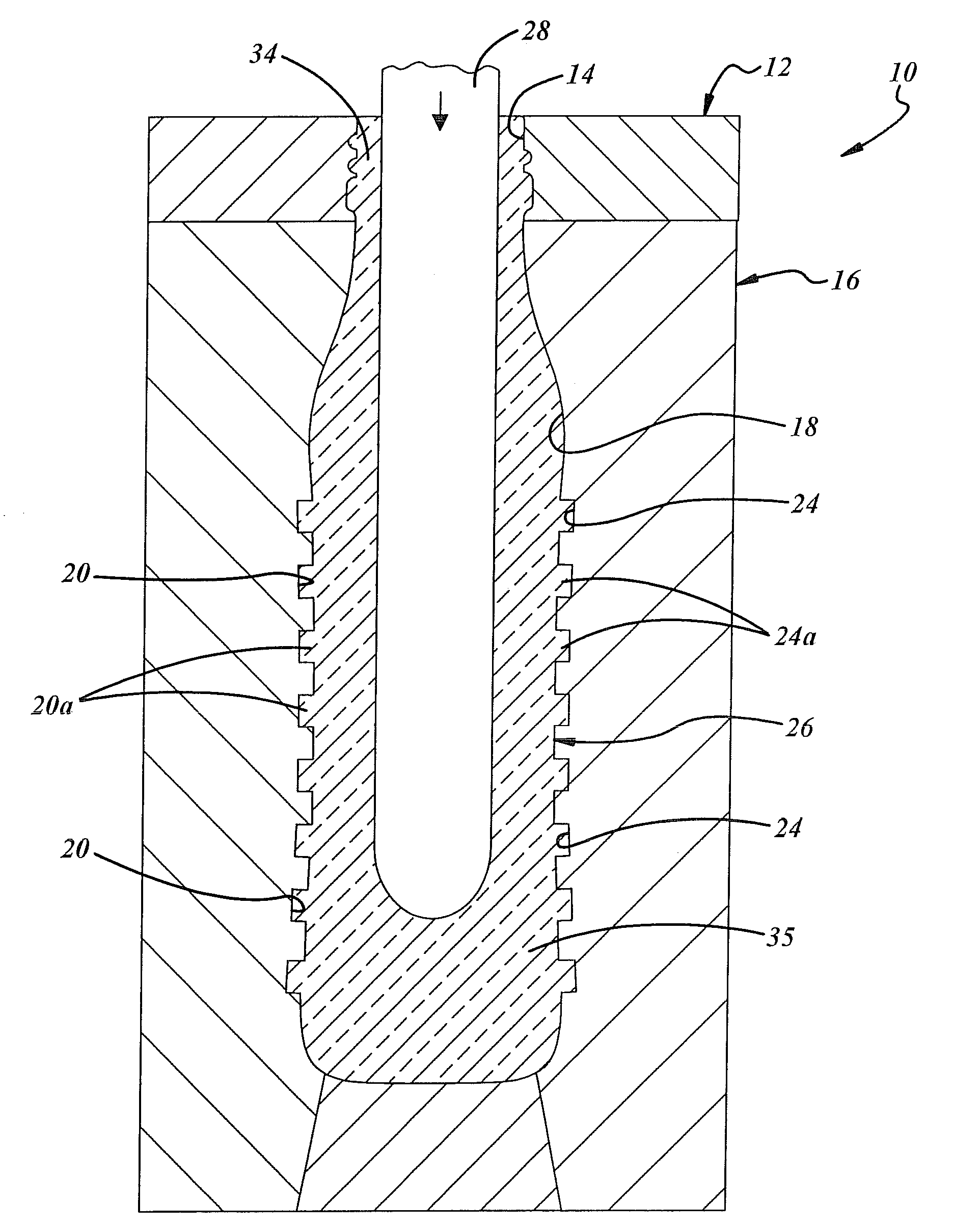 Narrow Neck Glass Container with Integral Embossments and Method of Manufacture