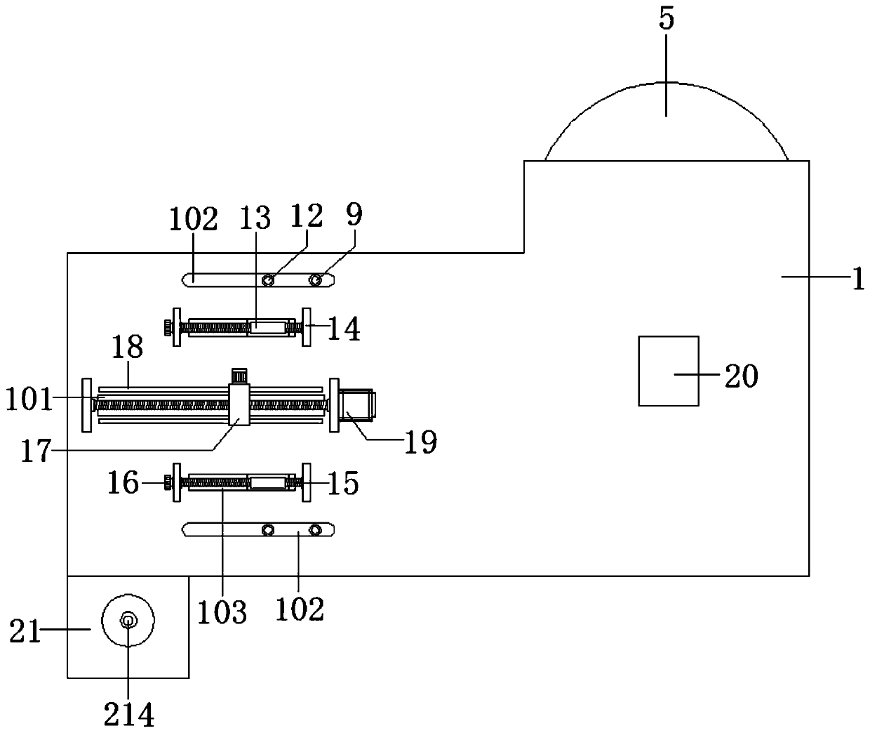 Wire harness stripping device in low-voltage box