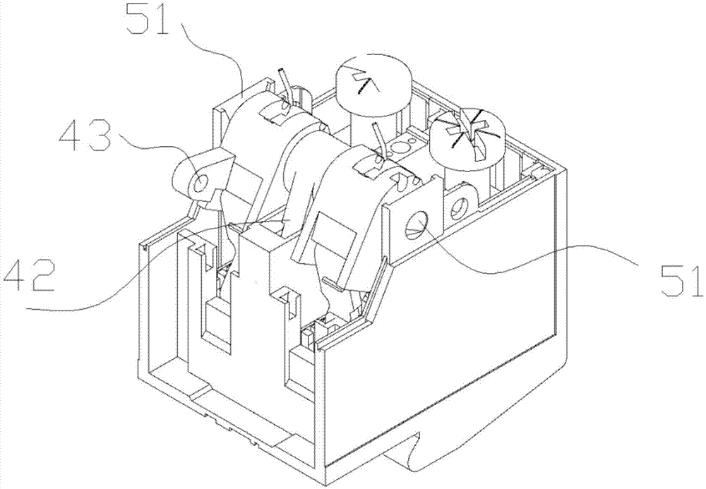 Contact system of residual current action circuit breaker