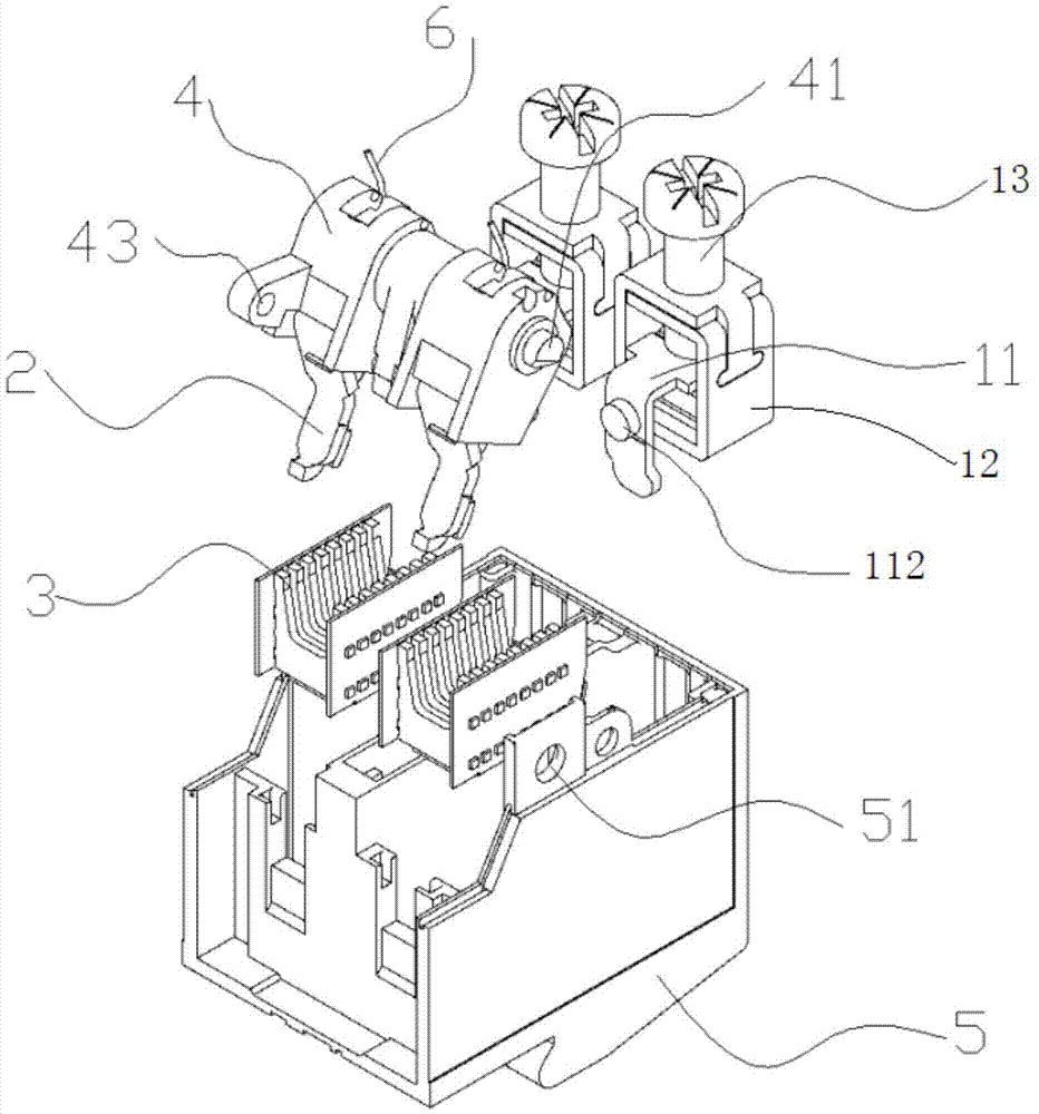 Contact system of residual current action circuit breaker