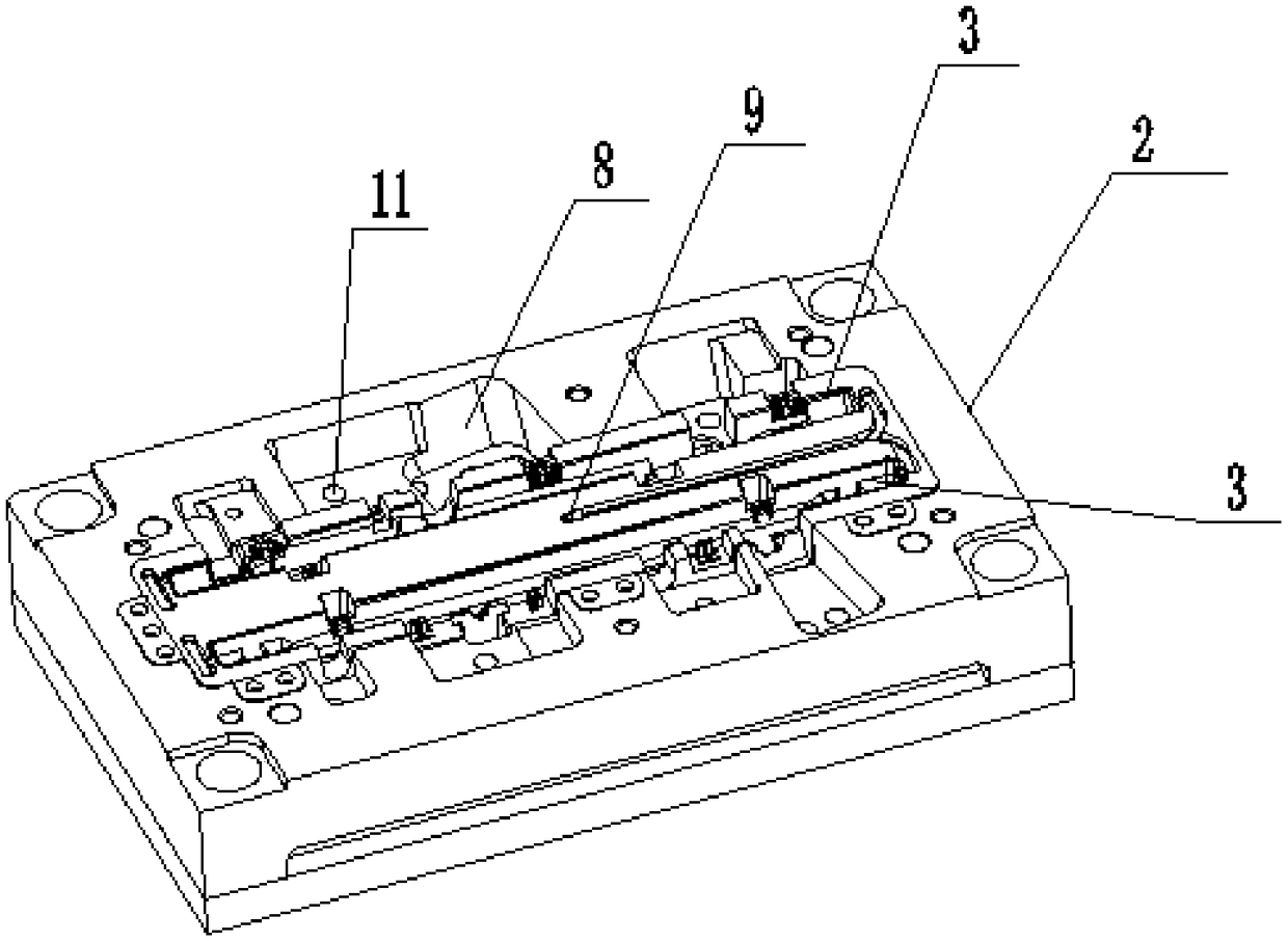 Heat radiator water chamber machining mold realizing multiple purposes by one mold