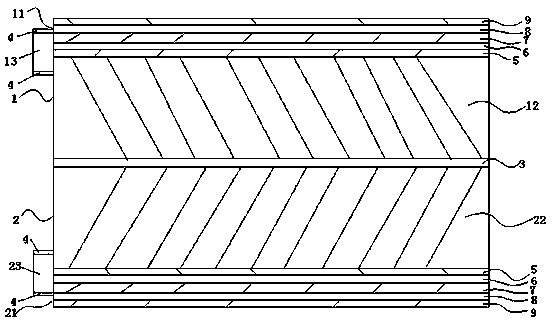 A gel positive and negative electrode flexible battery