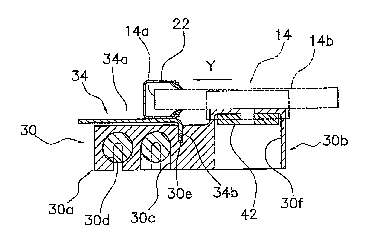 Vehicle window regulator, and vehicle door structure comprising the vehicle window regulator