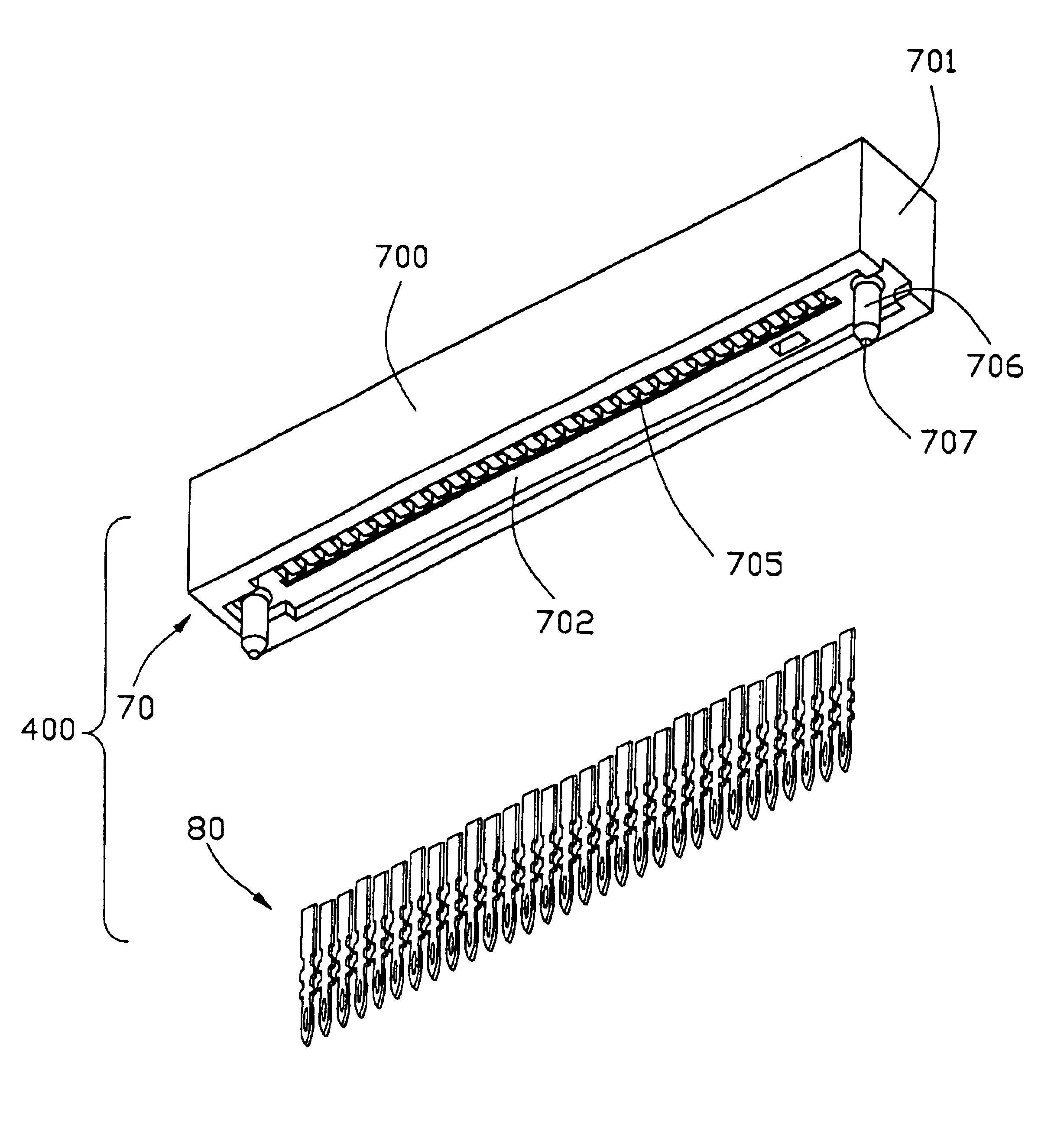 Serial ATA connector with compliant contact