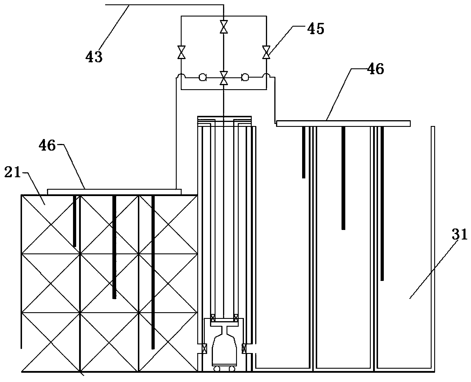 Urban road early runoff rainwater pollutant interception treatment device