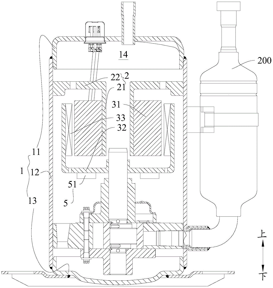 External rotor rotary compressor