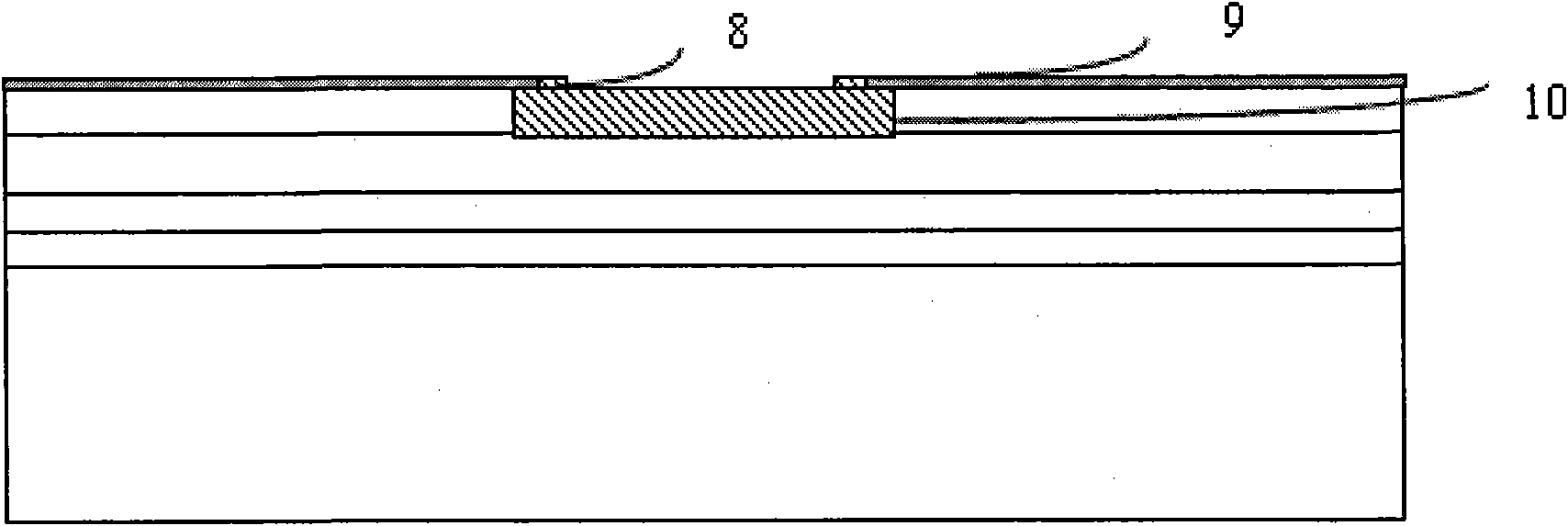 Method for making gradational diffusion photoelectric diode by using MOCVD epitaxial system