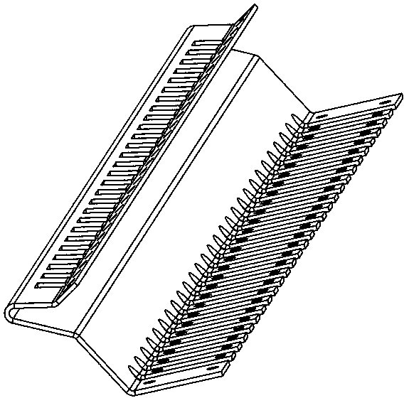 Stamping die set of harvester picker jaw