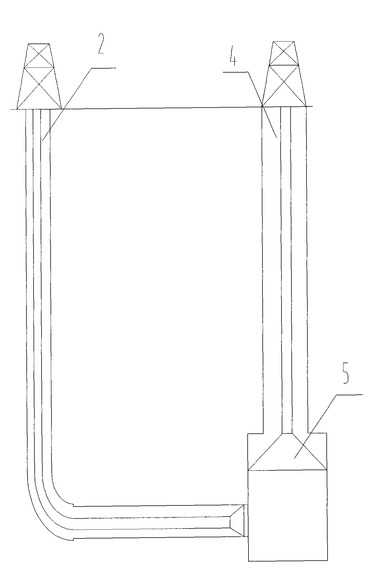 Exploitation method of communication well of geothermal energy bore well