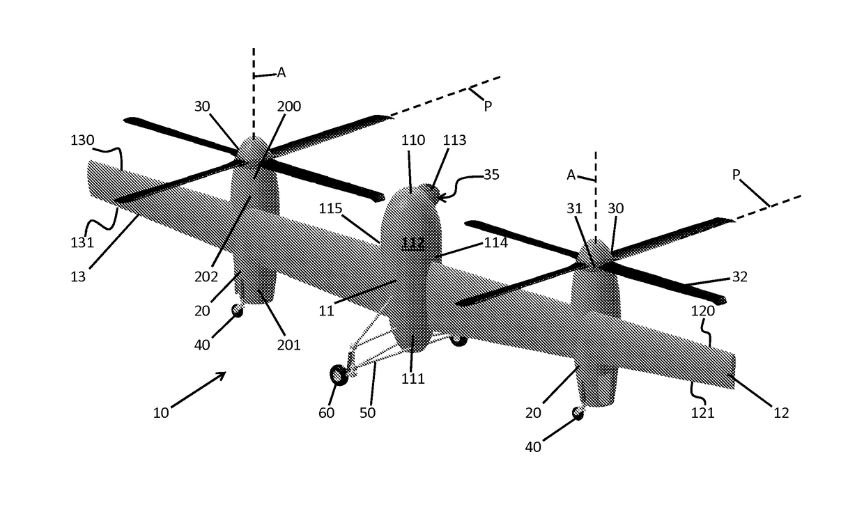 Flying wing vertical take-off and landing aircraft