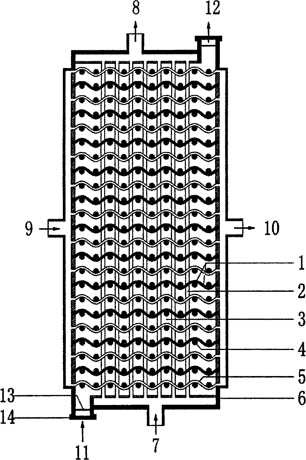 Hybrid artificial liver support system equipped with nano fibre sheet stacked reactor