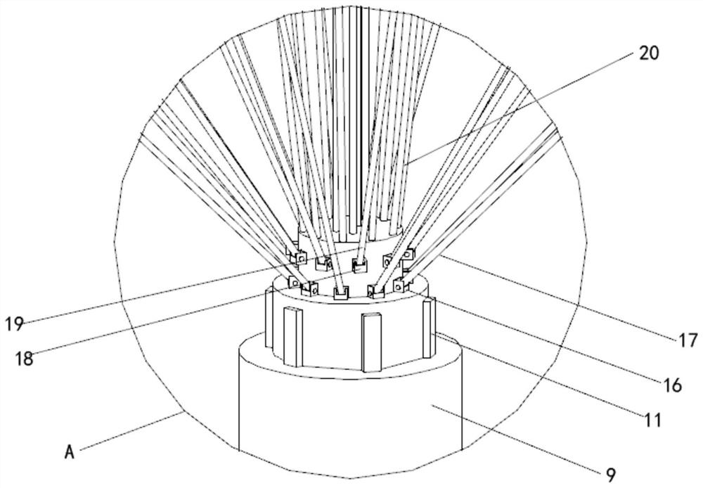 Novel anti-bird thorn used for electric power system