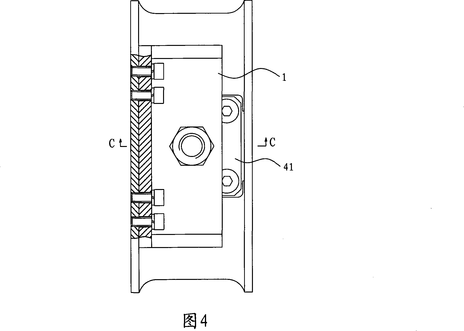 Shearing type MR fluid shock absorber