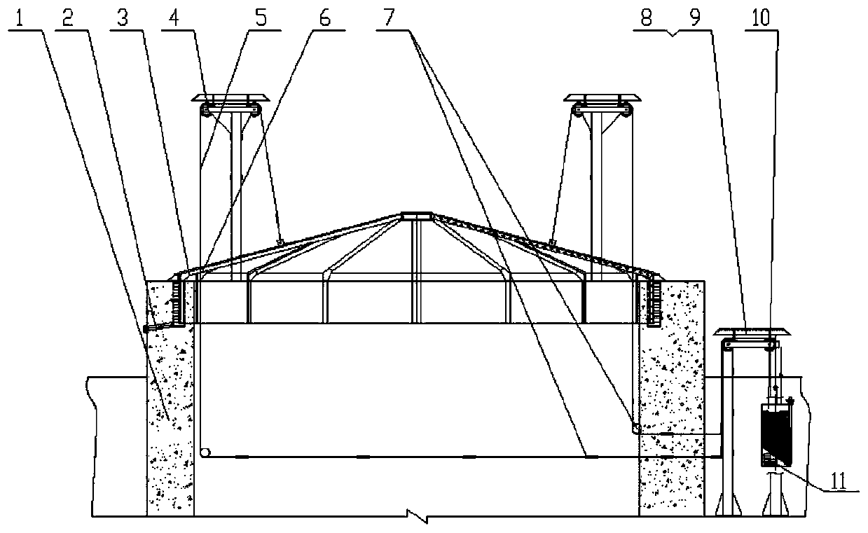 Design method of synchronous counterweight cover type explosion-proof door