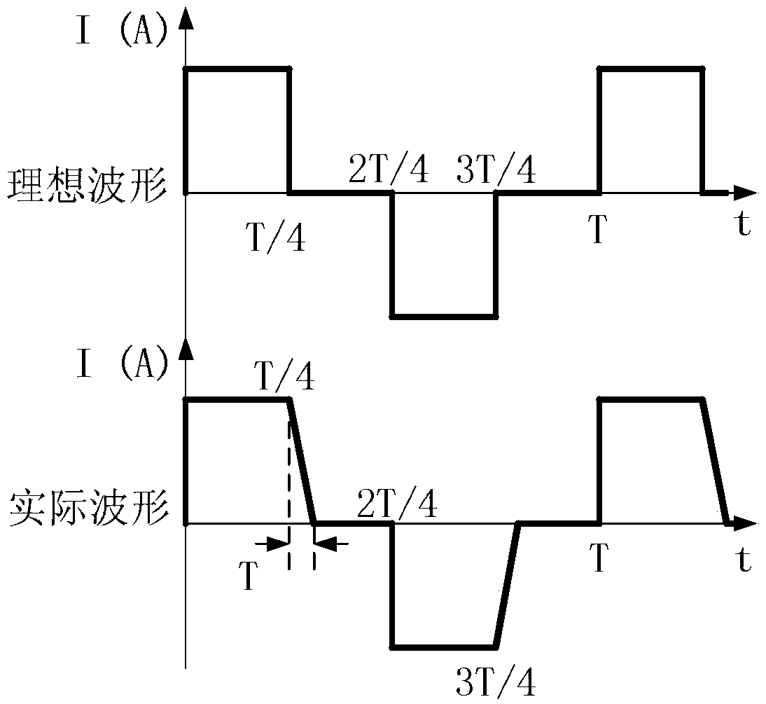 Transient electromagnetic transmitter circuit with load in parallel connection for discharging