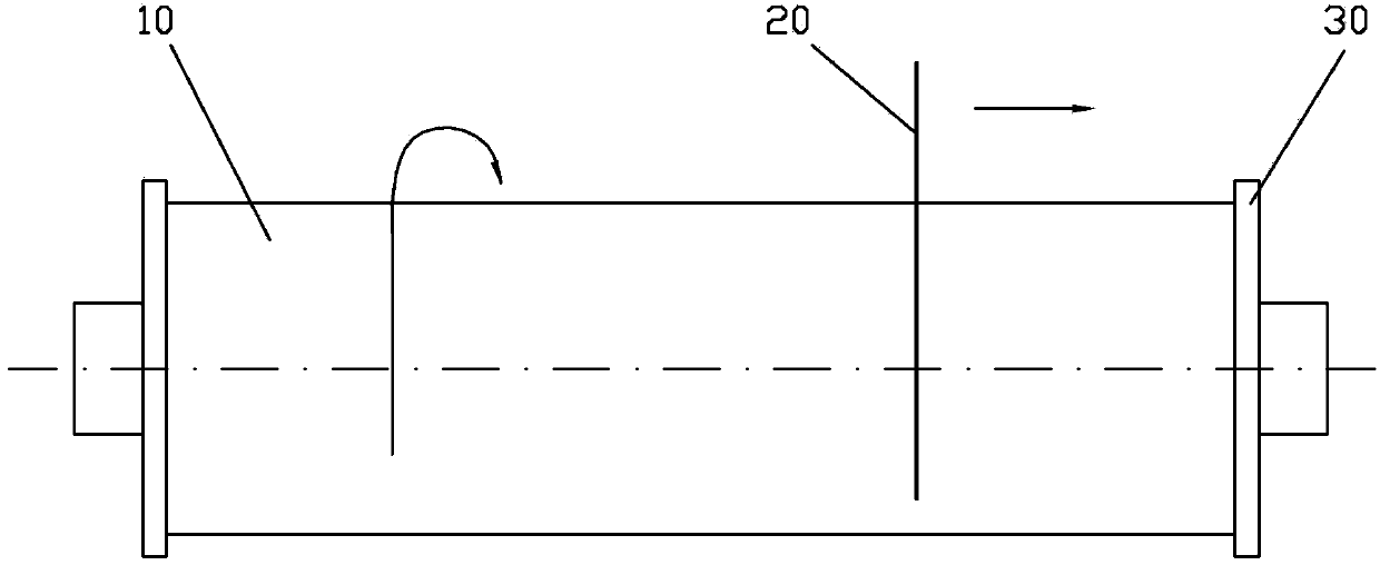 Method for repairing open arc welding and surfacing of continuous casting roller of continuous casting fan-shaped section