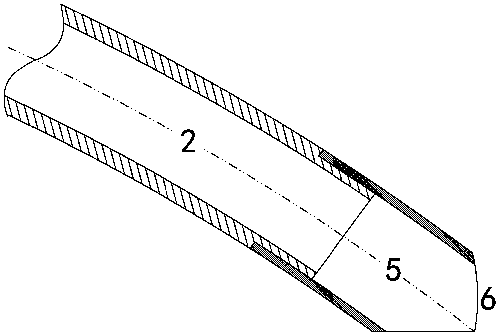 Siphon pipe end part structure for steam-head roller