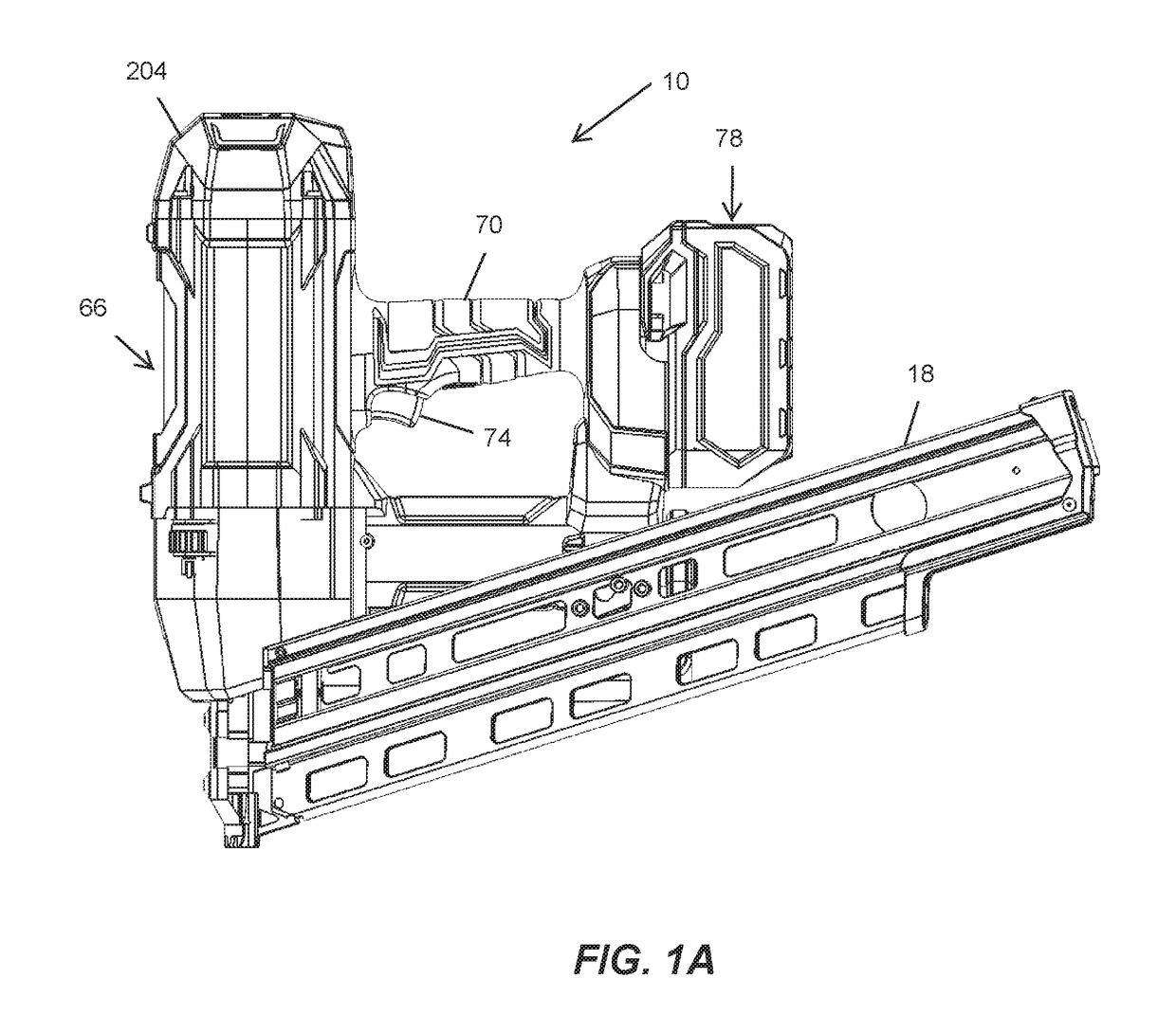 Cylinder assembly for gas spring fastener driver