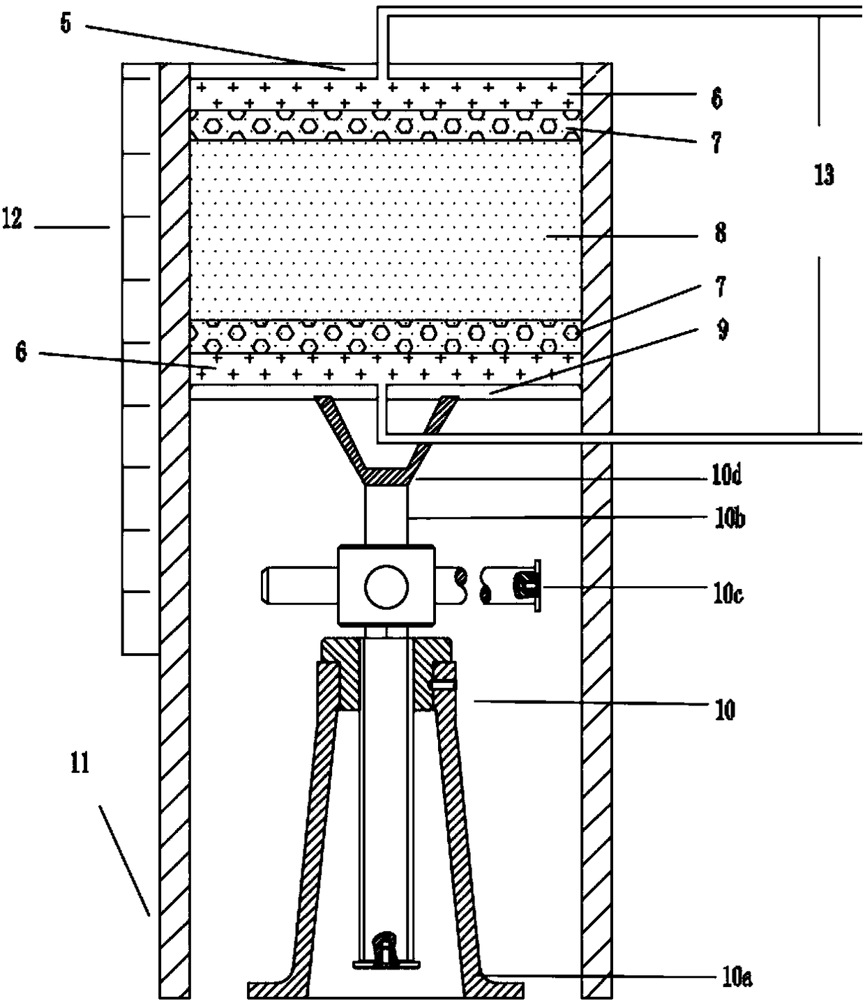 Fast mud dehydrating device