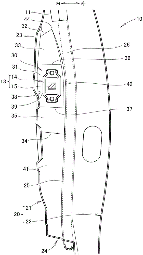 Vehicle side door structure