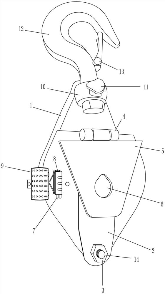 Positioning type hoisting tackle for ship transportation