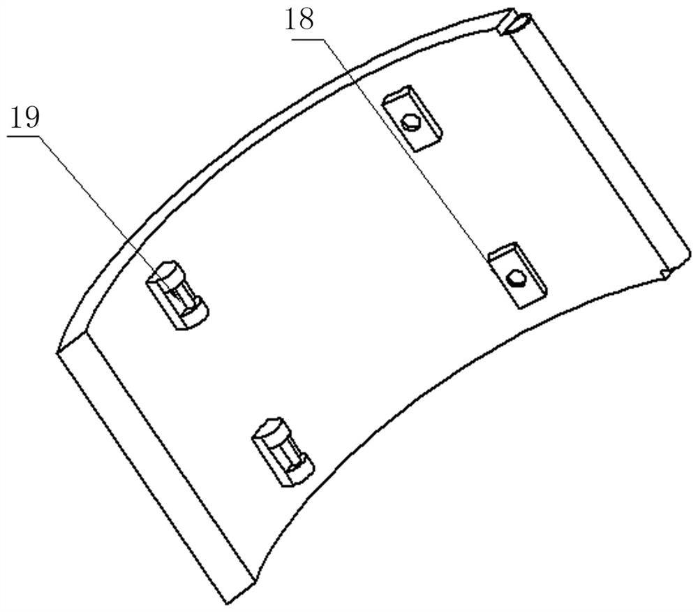 Drum type full-section broken belt protection device