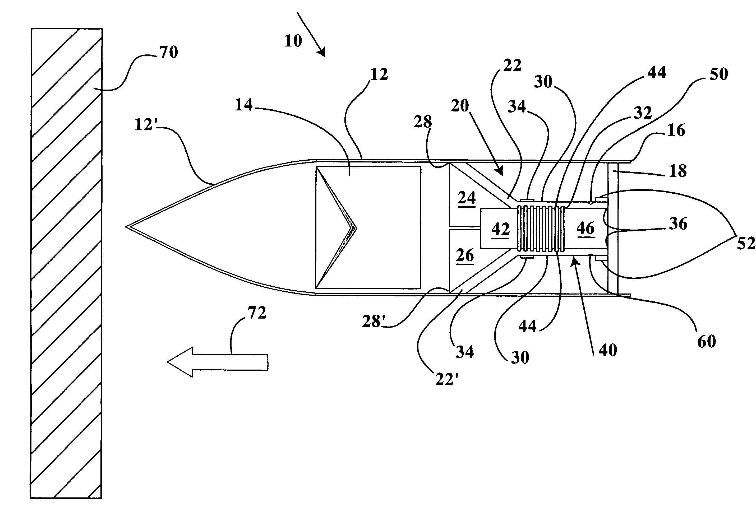 Missile-borne explosive activated grenade release device