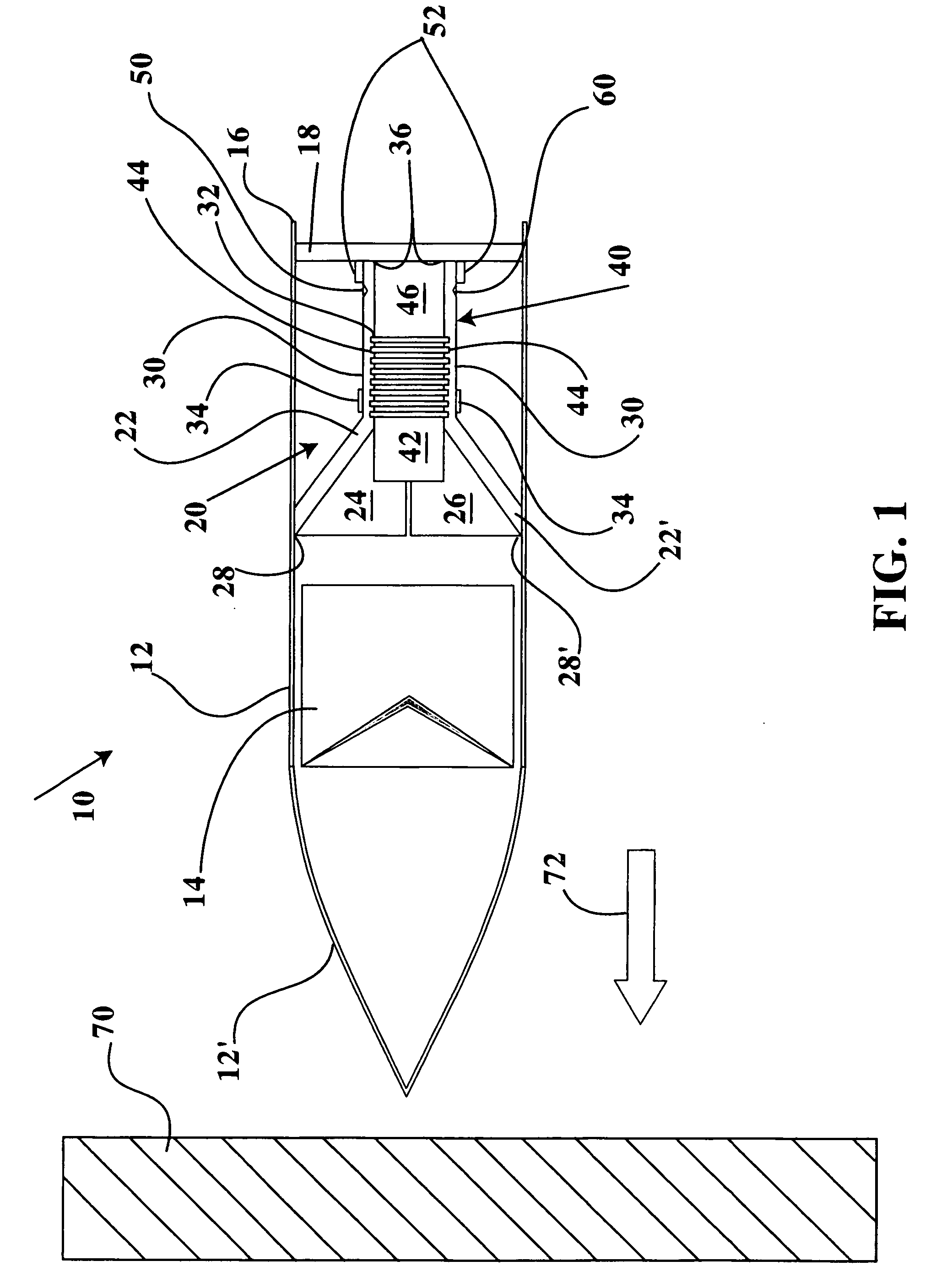 Missile-borne explosive activated grenade release device