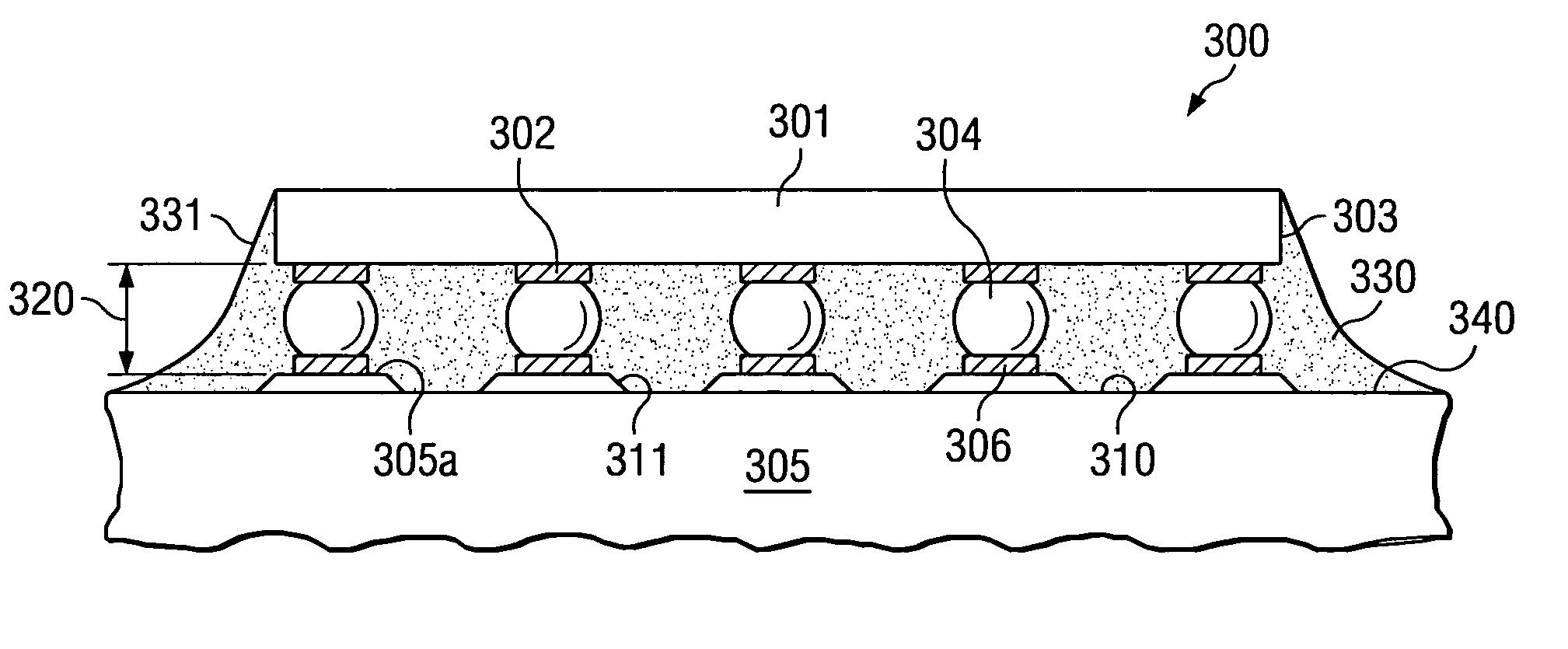 Grooved substrates for uniform underfilling solder ball assembled electronic devices