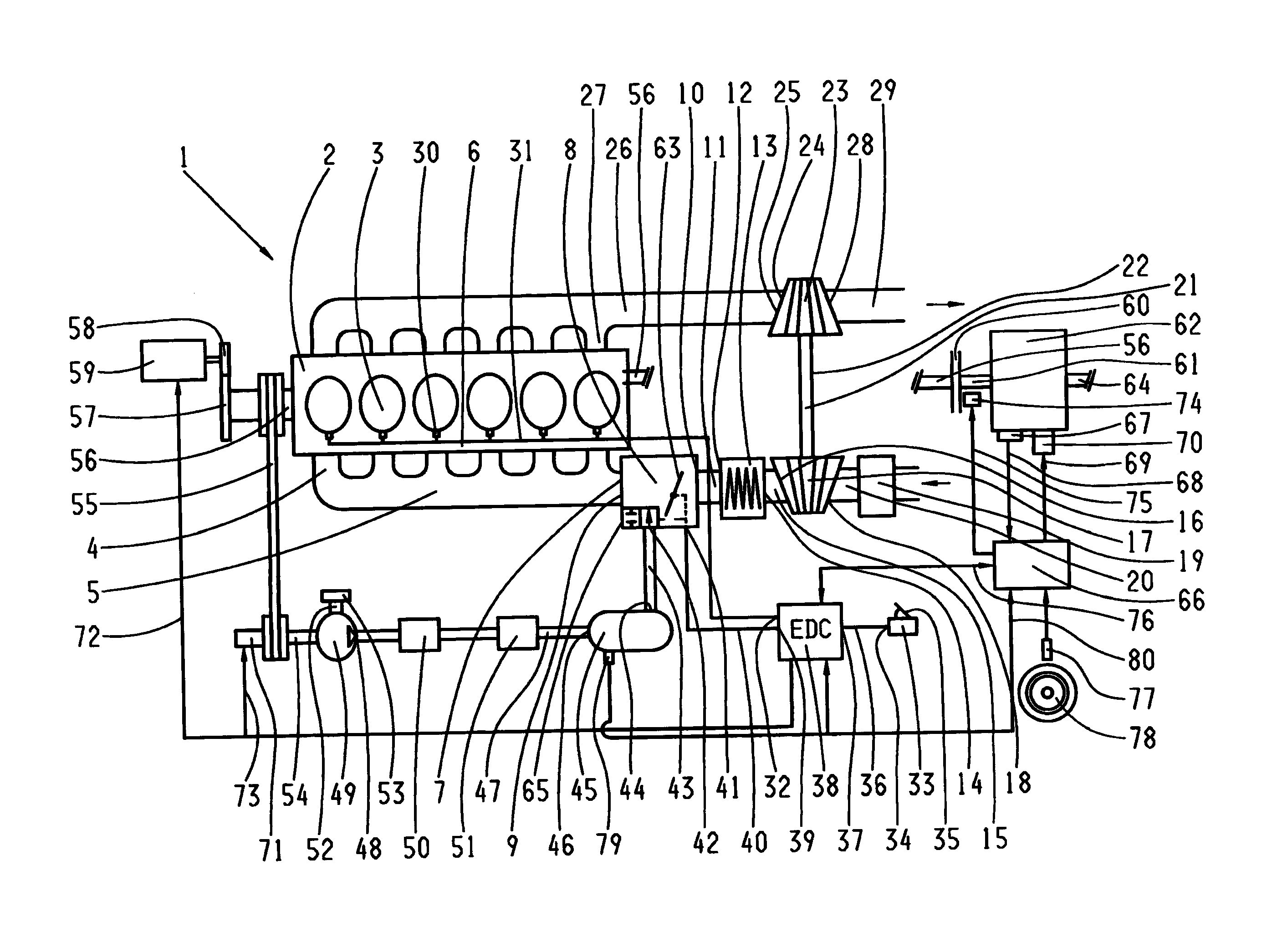 Method for controlling the compressed air supply of an internal combusion engine and transmission