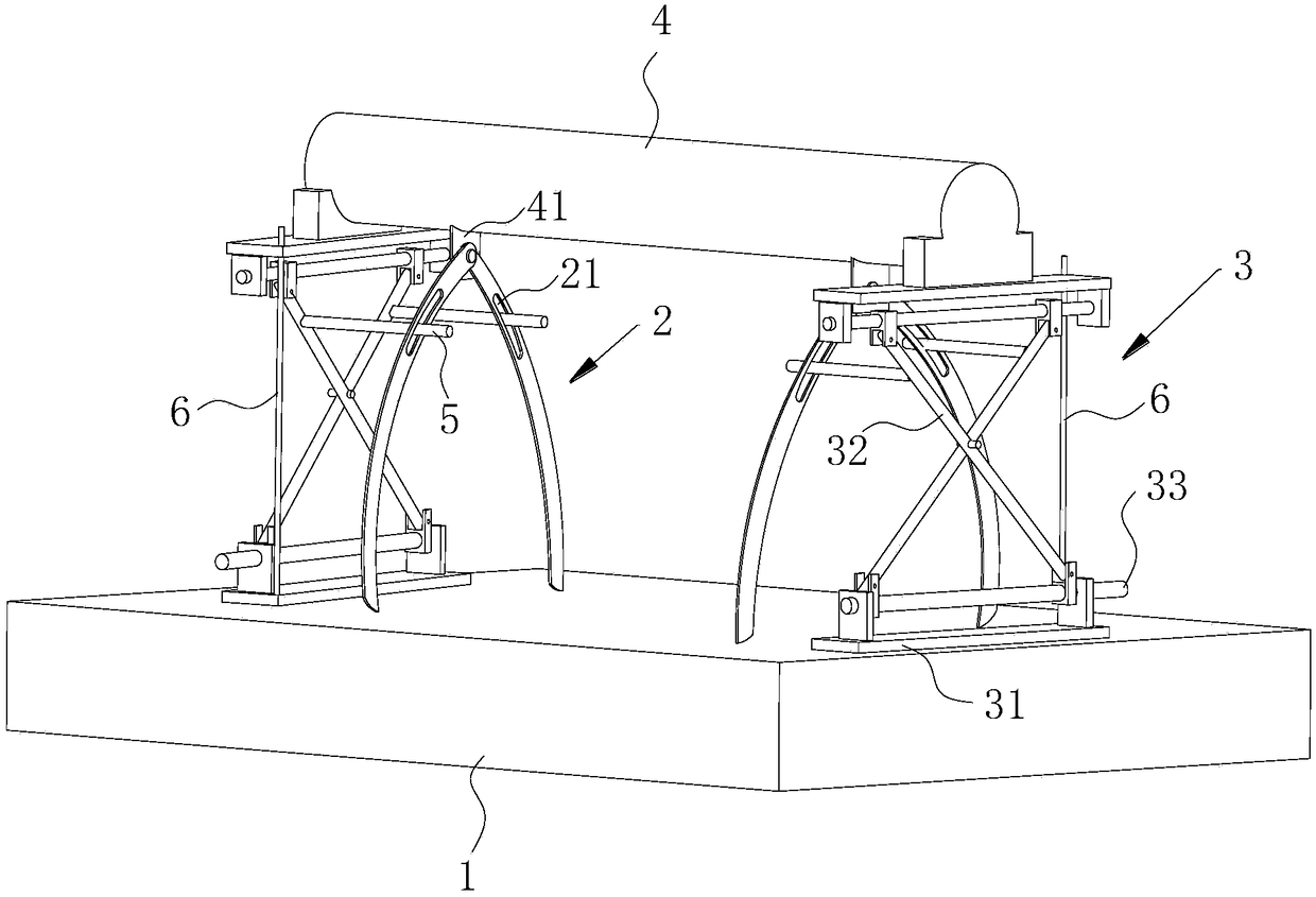 Clamping mechanism for turnover plate boring machine machining