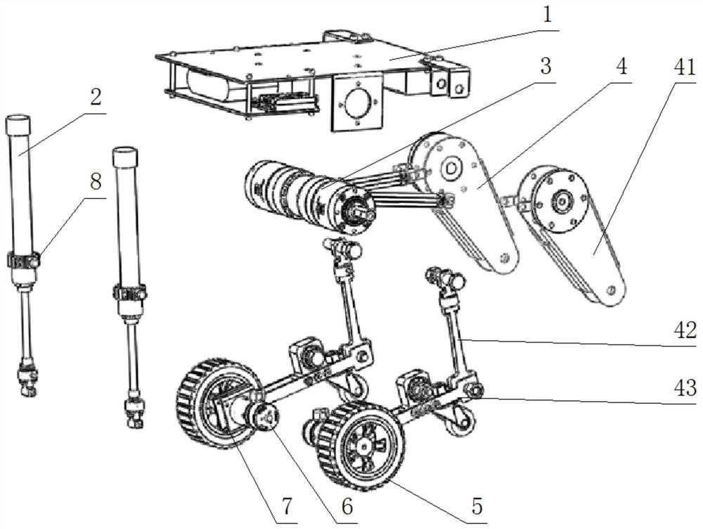 Walking device and walking system and method for walking device