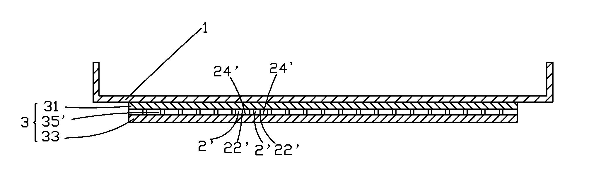 Curvature adjustment structure of curved liquid crystal display device