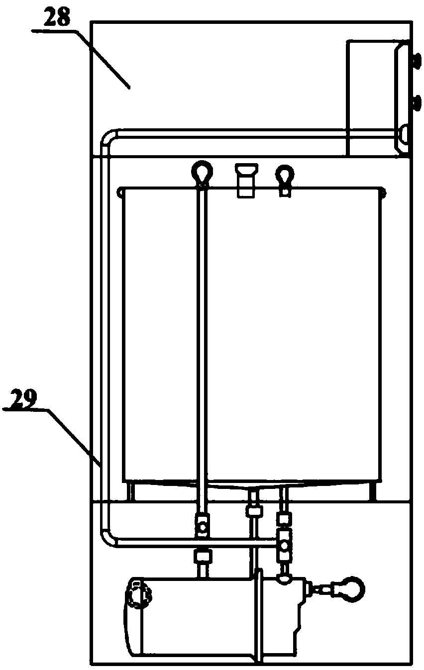 Medical protective clothing liquid penetration performance testing device