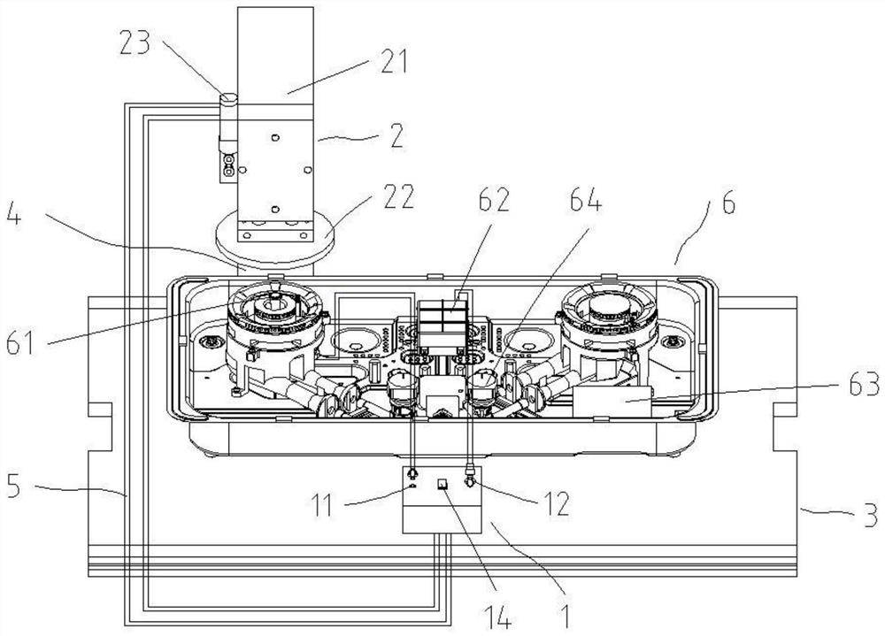 Detection equipment for detecting performance of stove