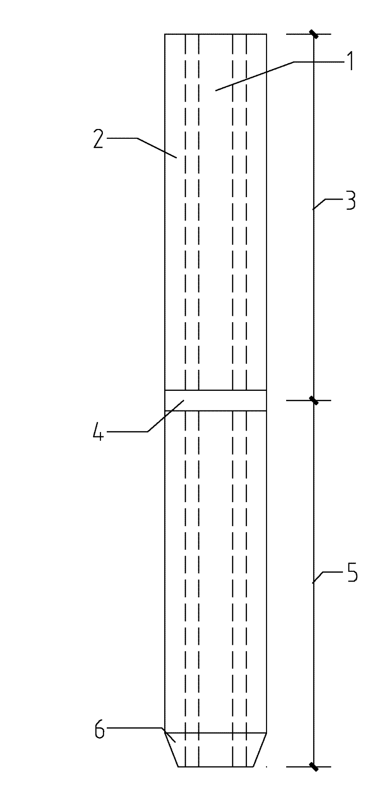 Prefabricated transverse H-shaped underground continuous wall joint section structure