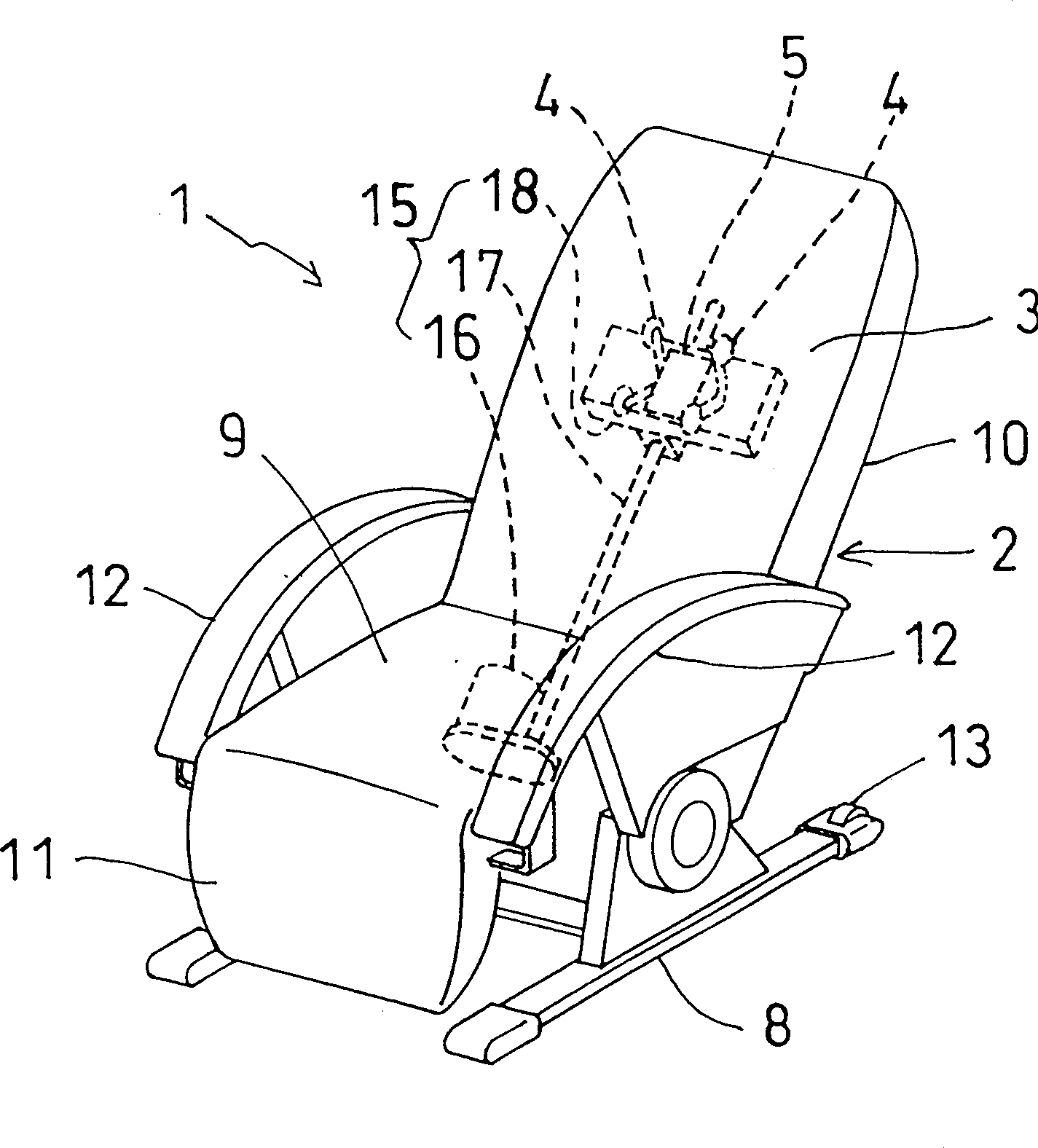 Chair-type massaging apparatus