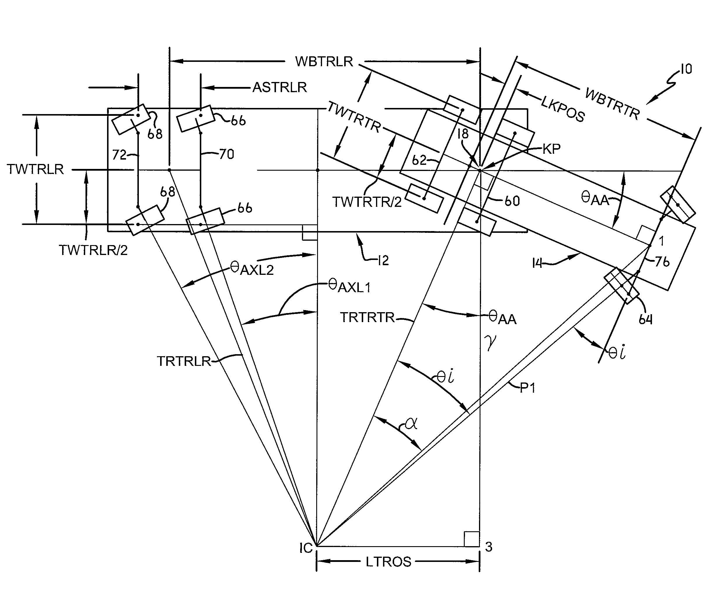 Trailer steering system for a tractor/trailer combination