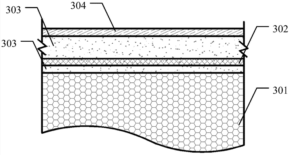 Light filled core mold structure and manufacturing method thereof