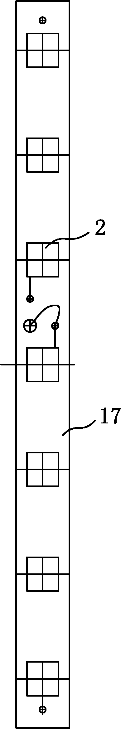 Multi-layered LED (light emitting diode) lamp