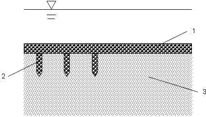 In-situ repair method for polluted sediment nitrogen nutritive salt and in-situ repairing pile applied to in-situ repair method