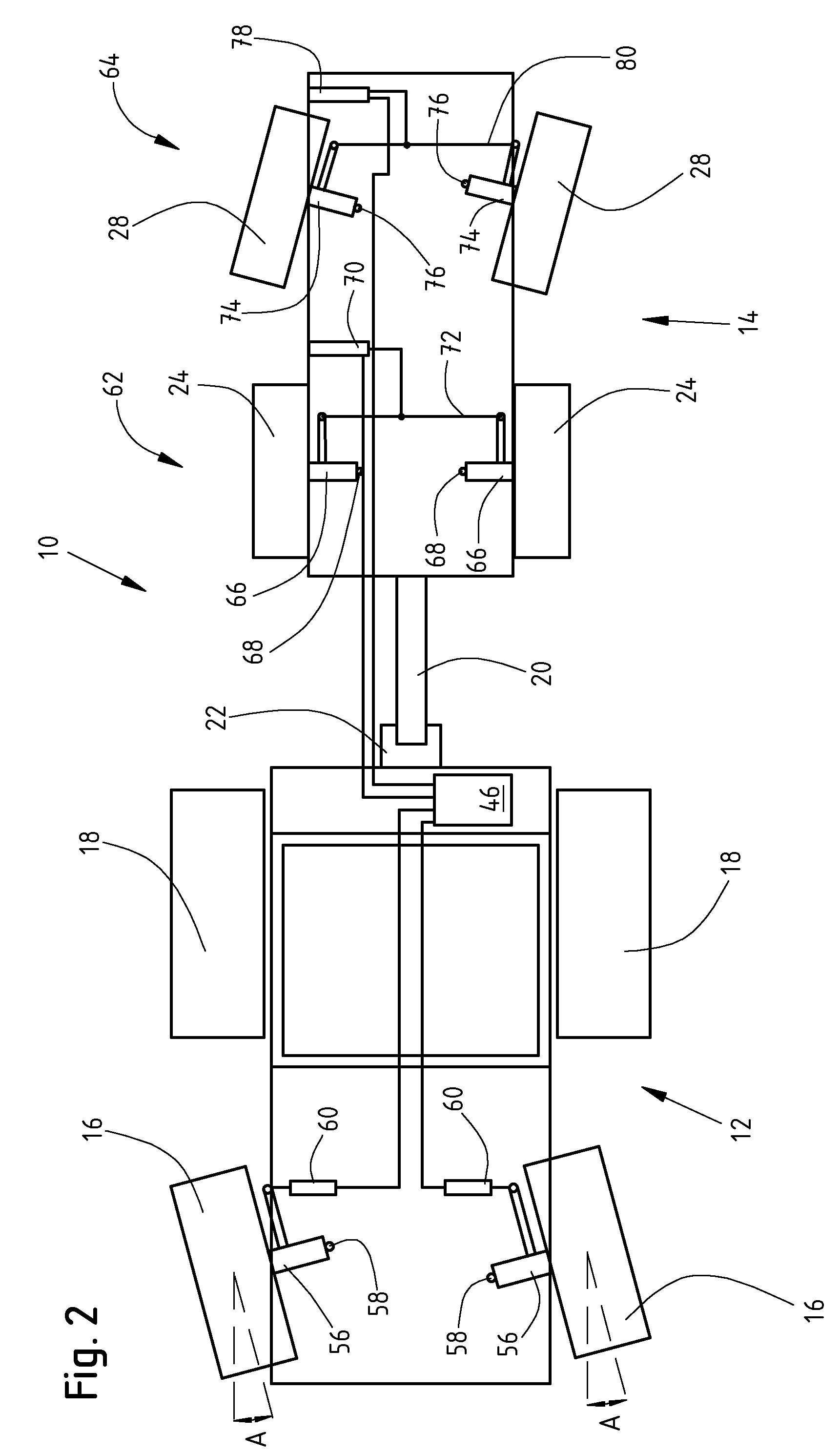 Implement/vehicle steering control system and method