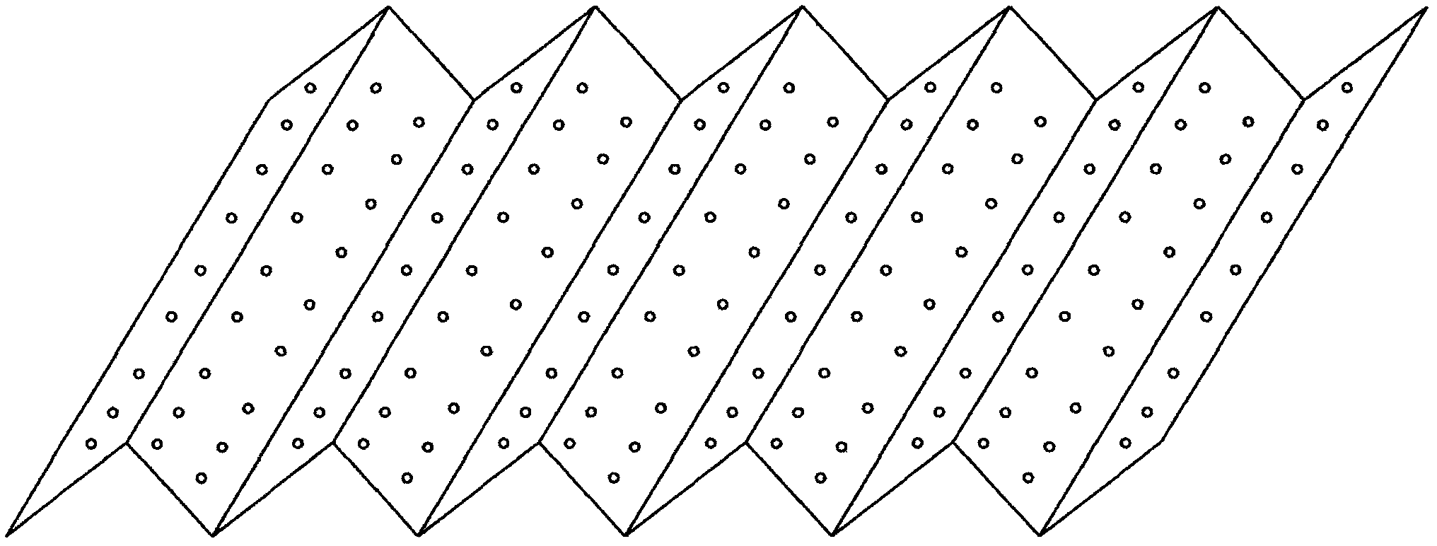 Manufacturing method of polytetrafluoroethylene orifice-plate corrugated packing