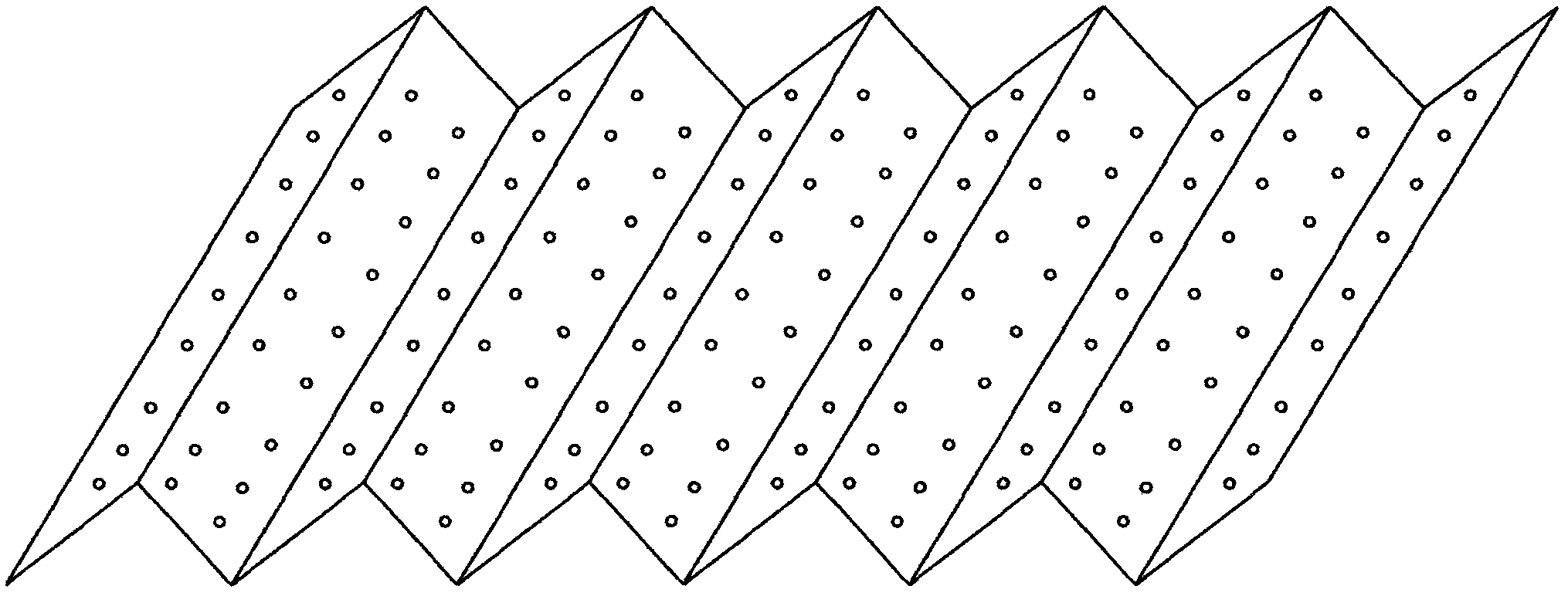 Manufacturing method of polytetrafluoroethylene orifice-plate corrugated packing